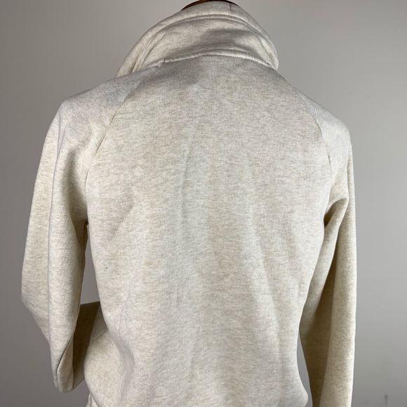 COZY Nike Half-zip Sweatshirt Oatmeal & Black XS - Picture 7 of 8